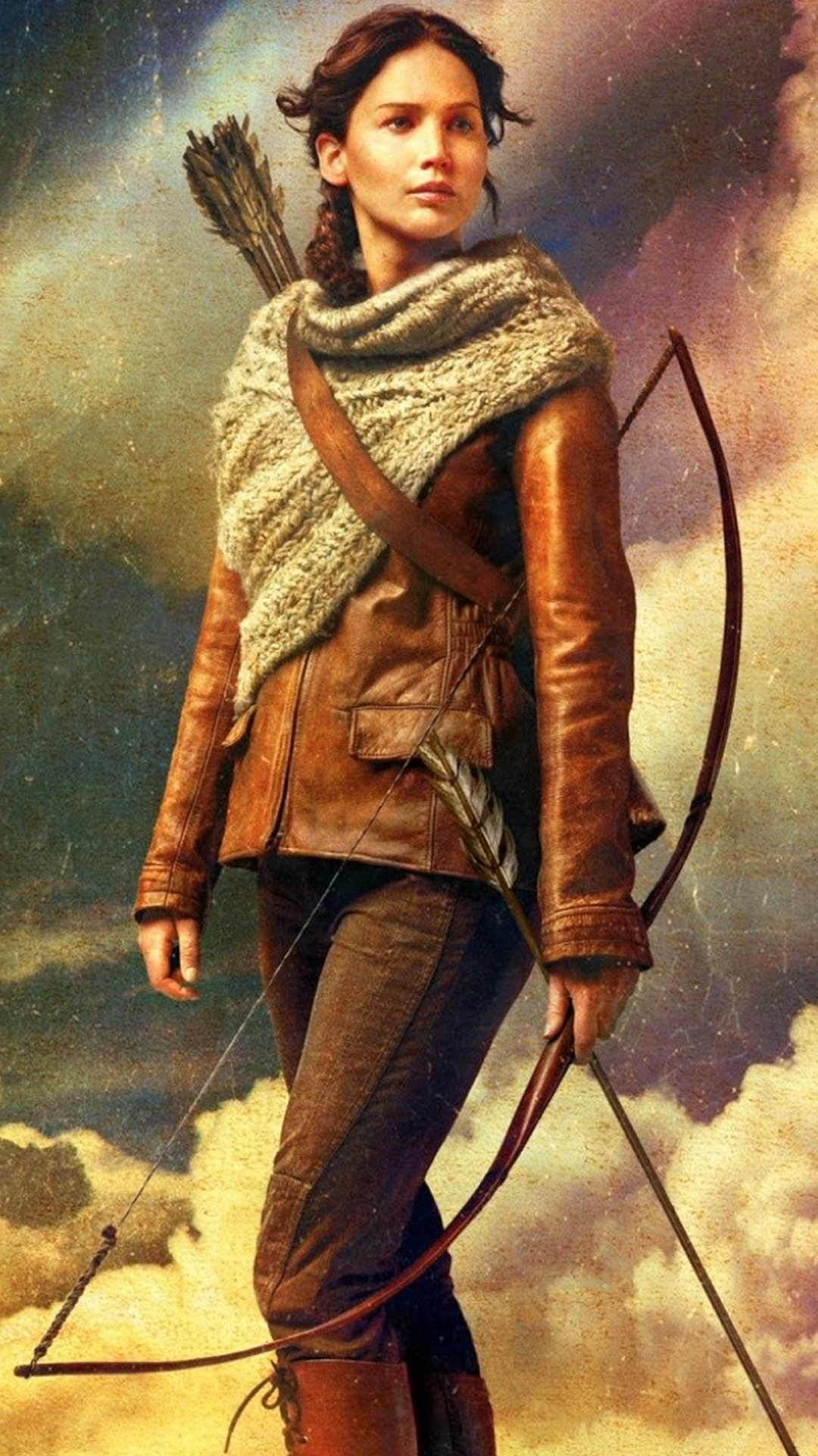 Catching Fire - Katniss Everdeen, Entertainment Backgrounds, wallpapers for Samsung Galaxy S4, fondos galaxy s4, fondos de pantalla galaxy s4, sfondi samsung galaxy s4, hintergrund HD 1080x1920