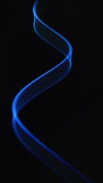 Background with blue dna shape on black, glaxy s4 wallpaper