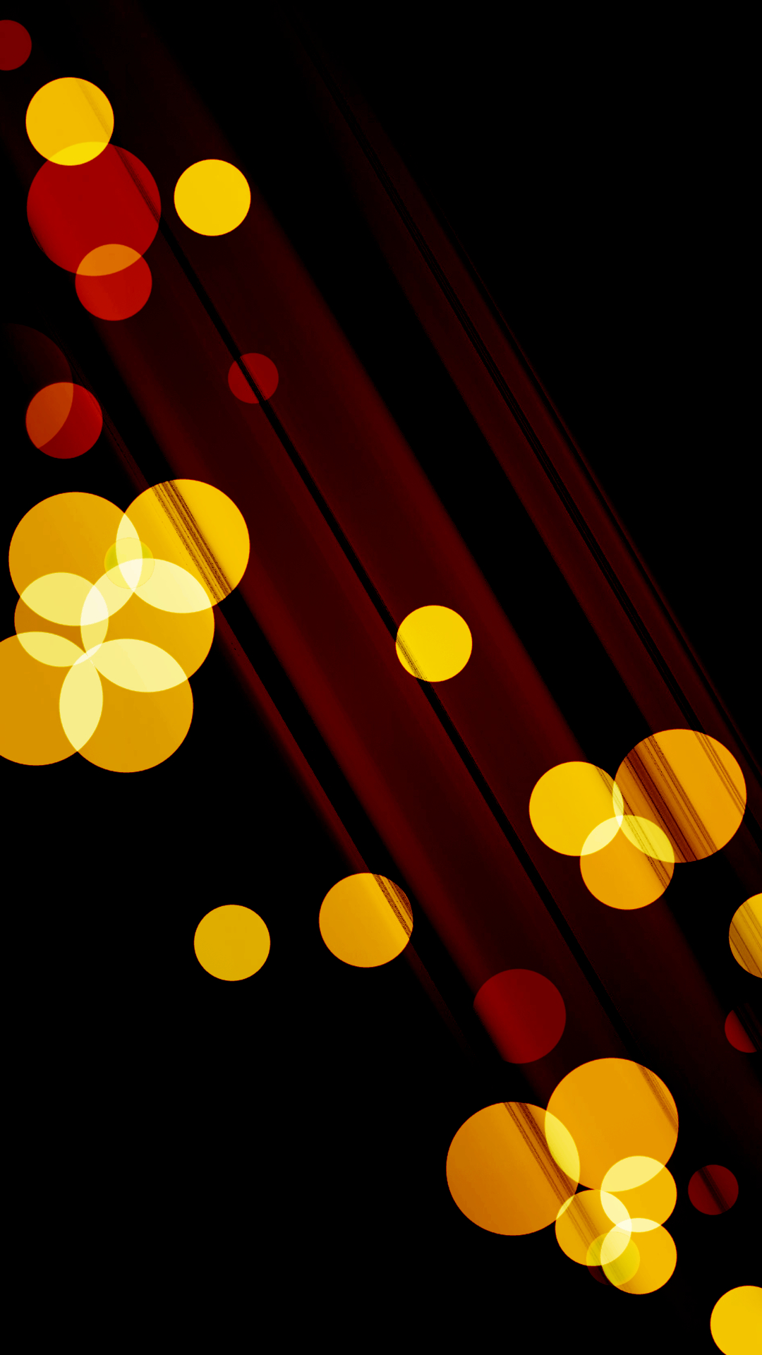 Galaxy S4 Wallpaper with abstract yellow lights in 1080x1920 resolution