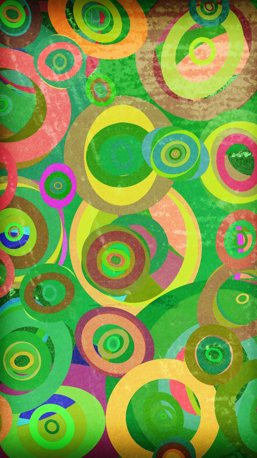 Colorful circles wallpaper for galaxy s4 in 1080x1920 resolution