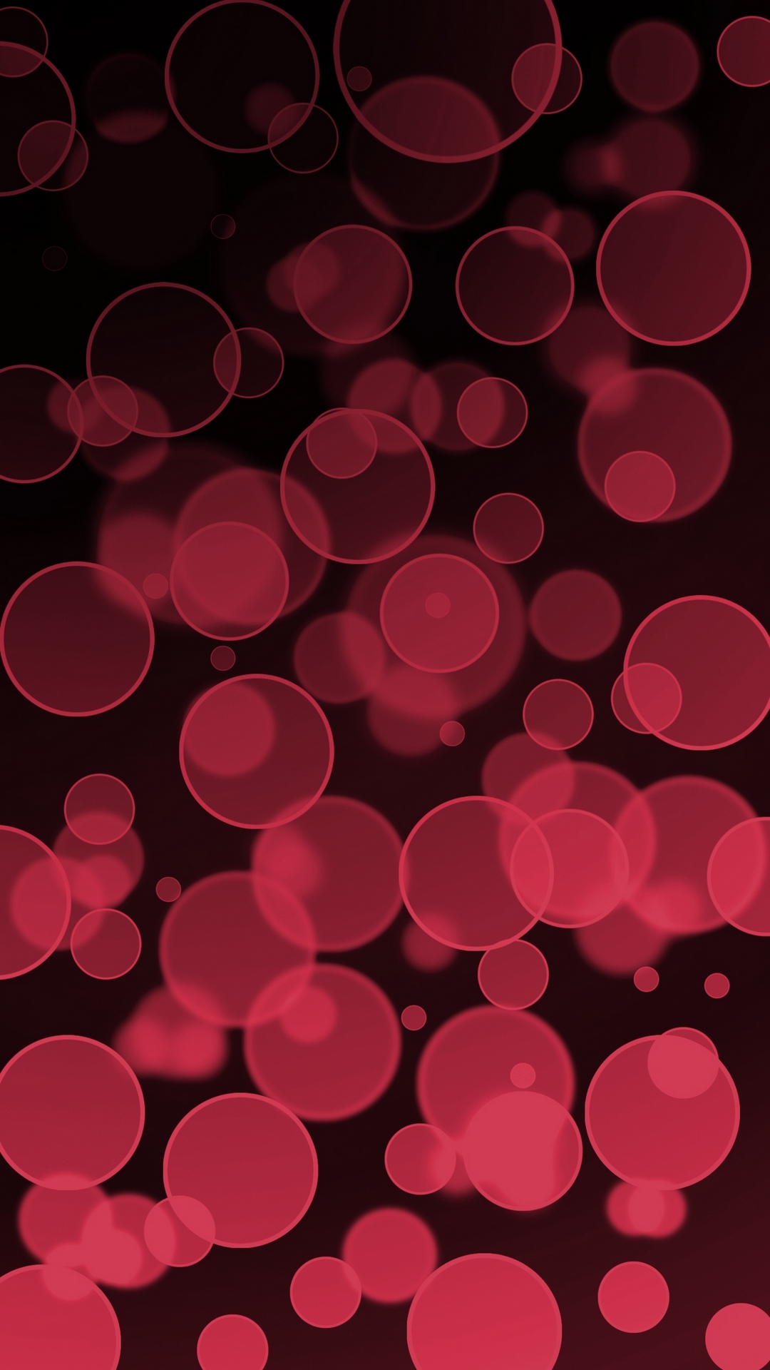 Galaxy s4 background with abstract design red circles on black 1080x1920
